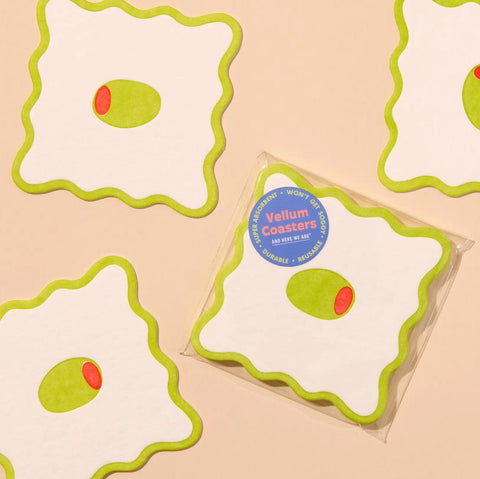 Olive Coasters Set