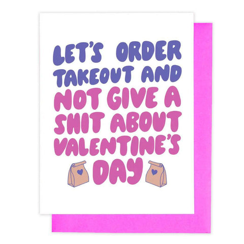 Order Takeout Valentine's Day Card