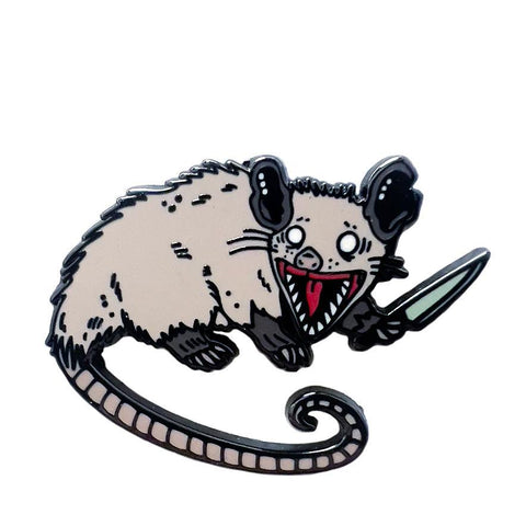 Knife Possum Enamel Pin