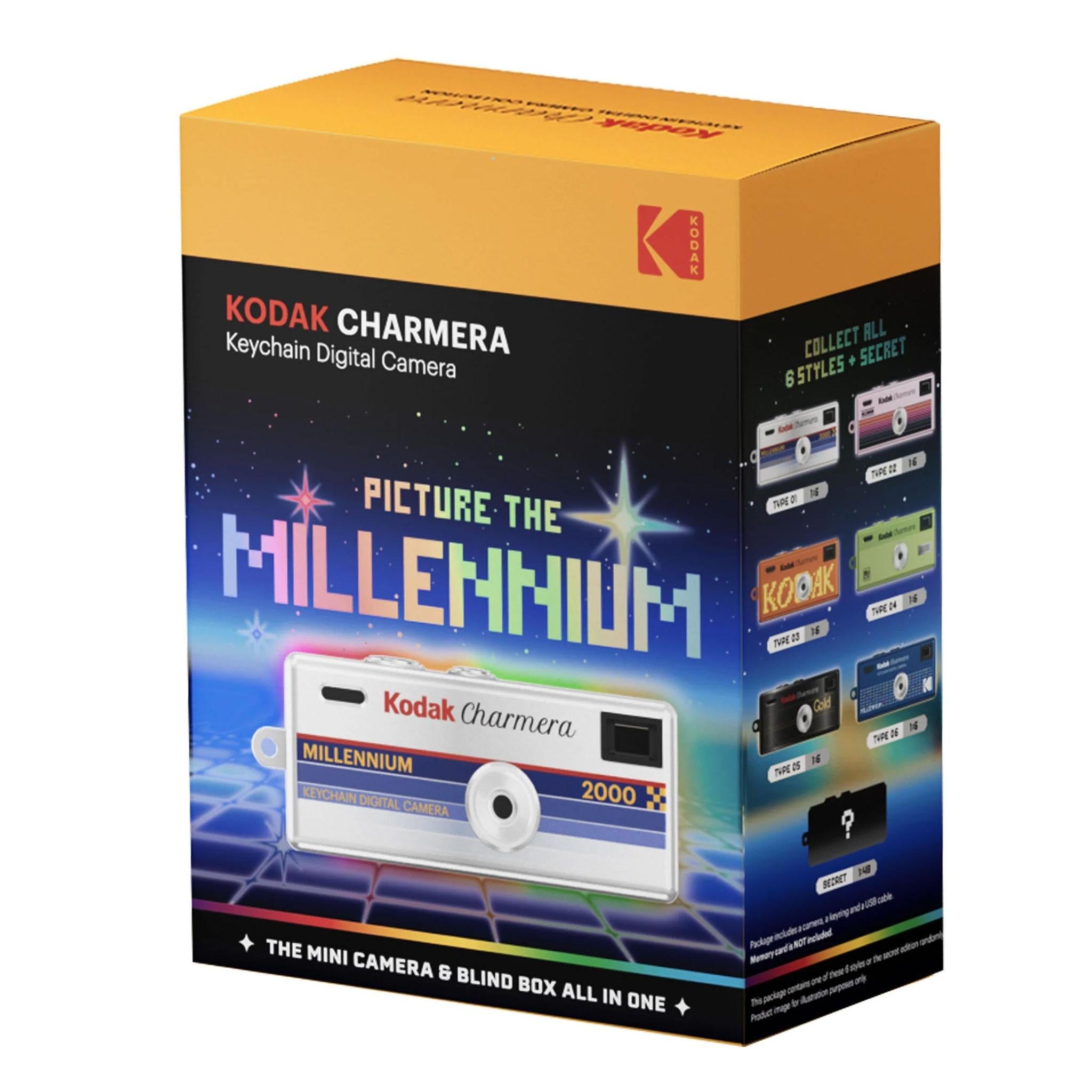 【新品】KODAK CHARMERA MILLENNIUM（Whole box） Charmera Millenium Edition Blind Box Digital Camera Keychain