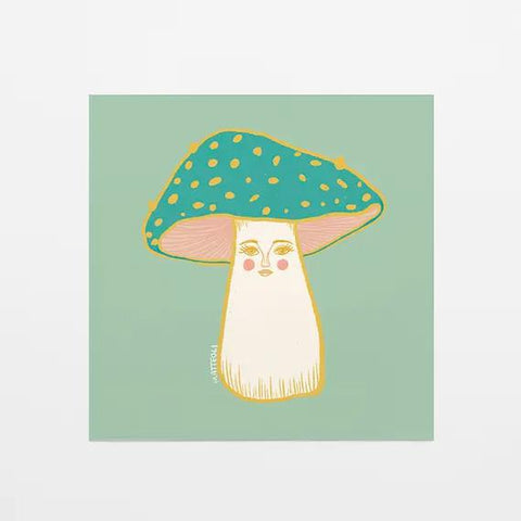 Lady Mushroom Print