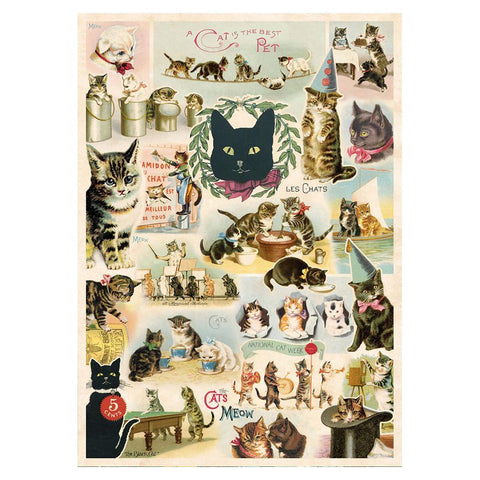 Cat Collage Wrap Sheet