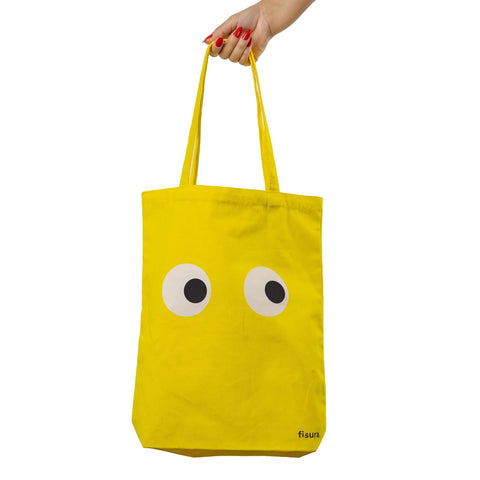 Yellow Eyes Tote Bag