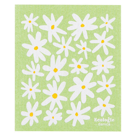 Daisies Swedish Dishcloth