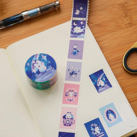 Rabbit's Shooting Star Stamp Washi Tape