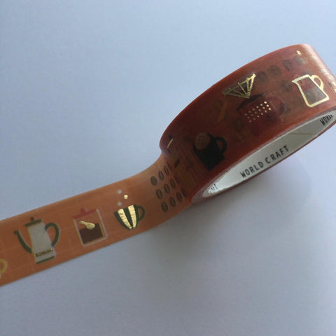 Retro Coffee Washi Tape