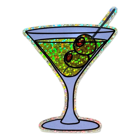 Glitter Martini Sticker