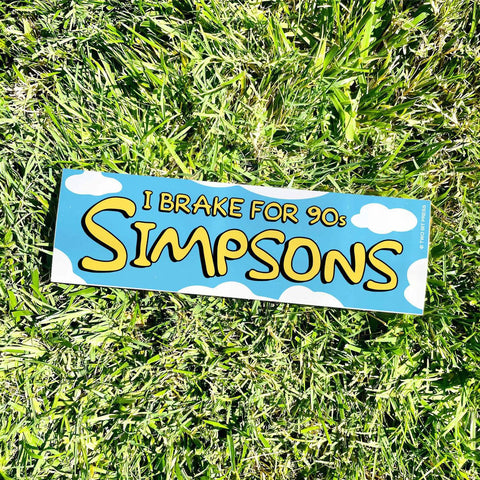 90s Simpsons Bumper Sticker