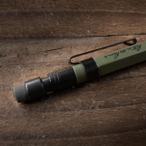 Tough Mechanical Clicker Pencil, Olive Green