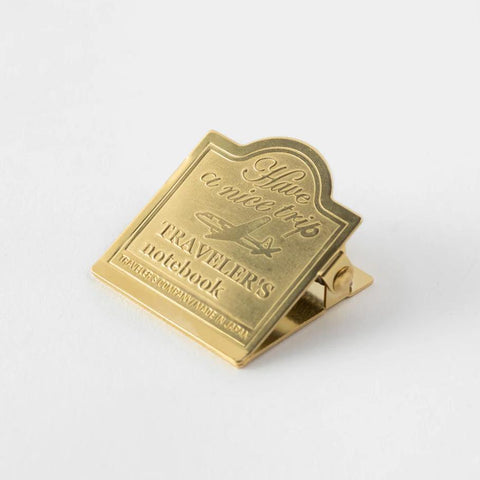 TRAVELER'S notebook, 030 - BRASS Clip, Airplane