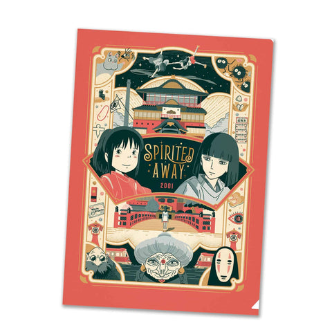 Spirited Away Retro02 A4 Document Folder