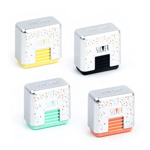 430 Erasers with Silver Case