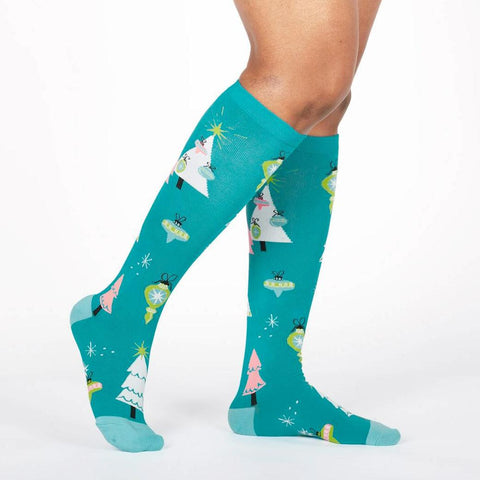 Holly Jolly Christmas Knee High Socks