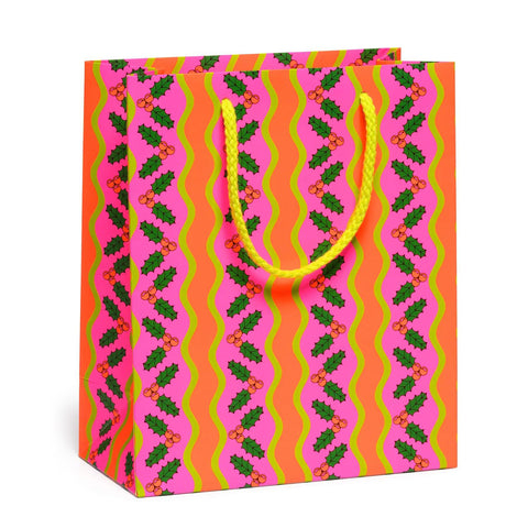 Wavy Holiday Gift Bag