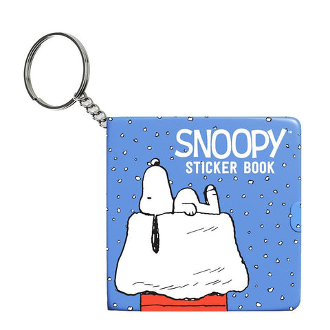 Snowy Snoopy Mini Sticker Book Keychain
