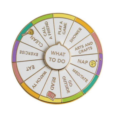 What To Do Spinning Enamel Pin