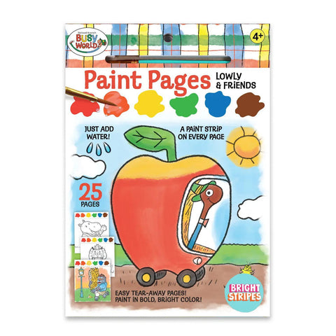 Busy Town Lowly + Friends Paint Pages