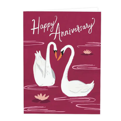 Anniversary Swans Card