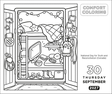 Comfort Coloring 2027 Day-to-Day Calendar