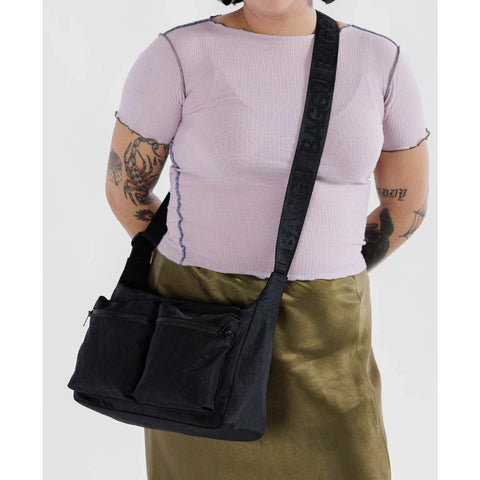 Medium Cargo Crossbody Bag: Black