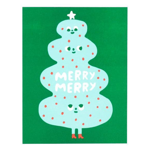 Merry Merry Christmas Tree Card