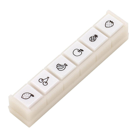 Pochitto6 Push-Button Stamps, Fruit