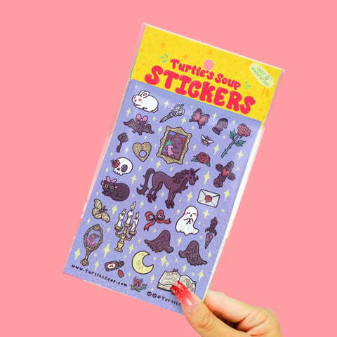 Goth Romance Sticker Sheet