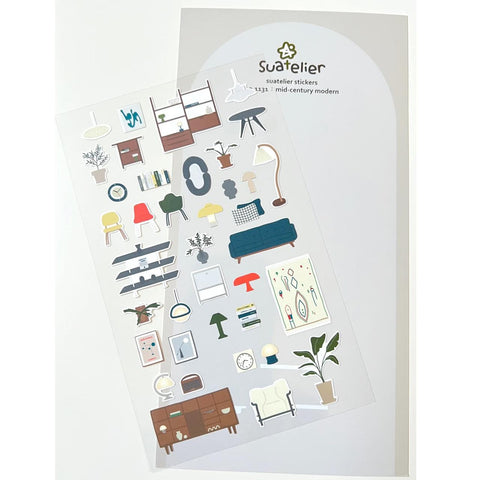 Mid-Century Modern Stickers