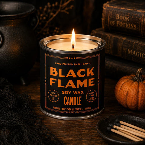 Black Flame Candle