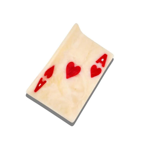 Ace of Hearts Hair Claw