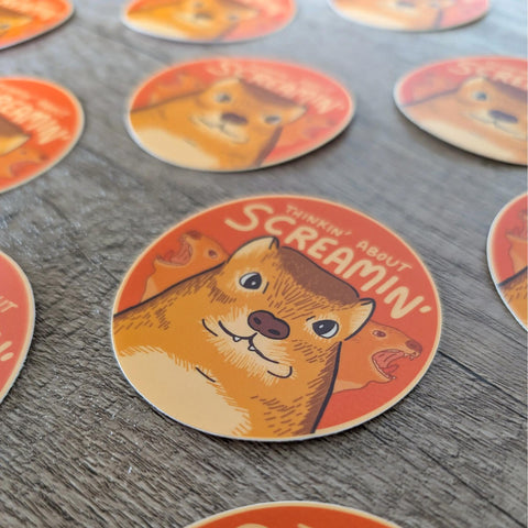 Thinkin' About Screamin' Sticker