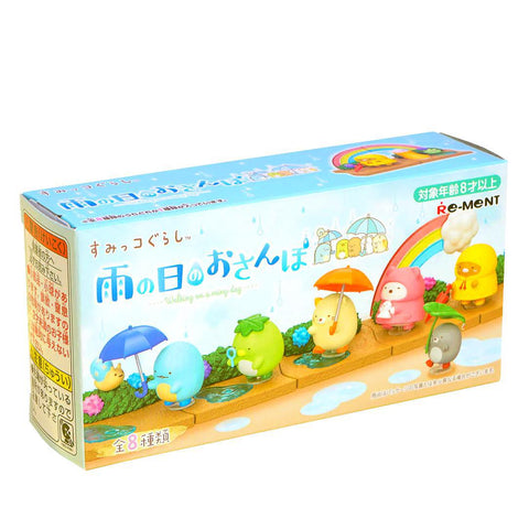 Sumikko Gurashi Walking on a Rainy Day Re-Ment