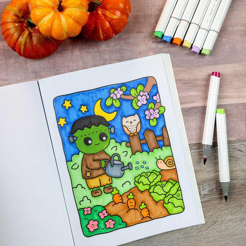 Cozy Nightmare GID Coloring Book