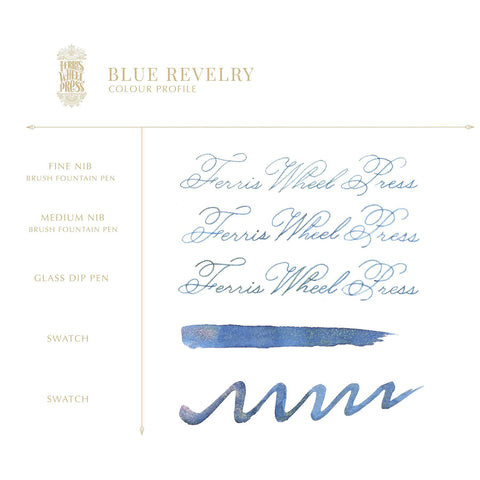 Blue Revelry Fountain Pen Ink