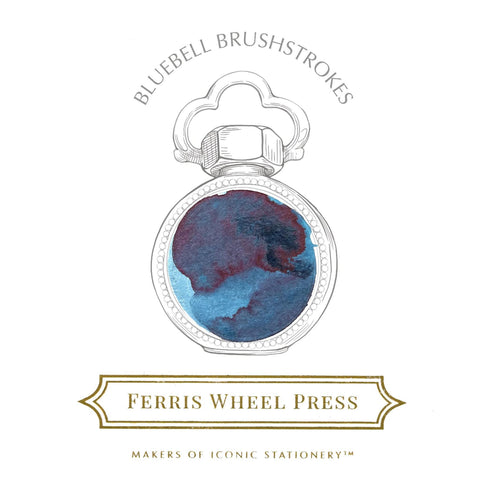 Bluebell Brushstrokes Fountain Pen Ink