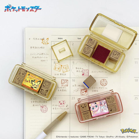 Eevee Evolution Stamp Set + Ink Pad