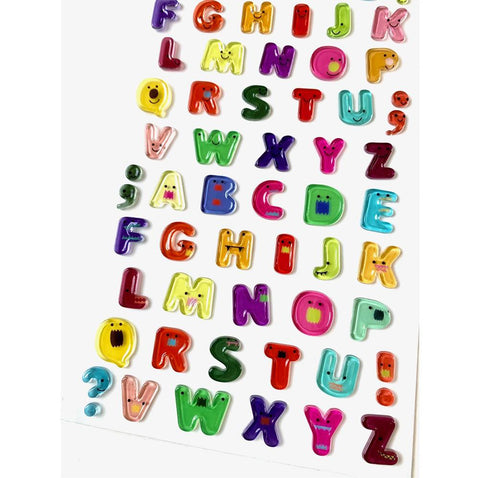 Alphabet Gel Stickers