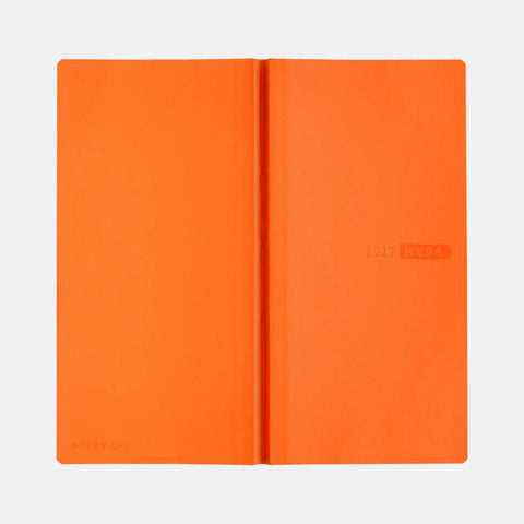 Hobonichi Techo Weeks Mega 2027 Planner, Sneaker Series: Mandarin Orange