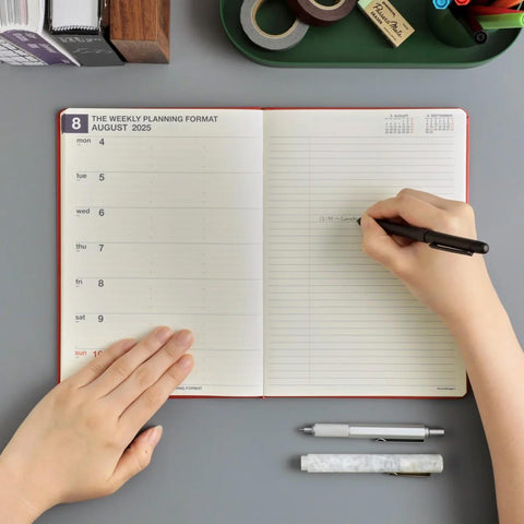 Minute Manager Hardcover 2027 Planner, Black
