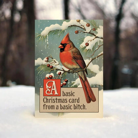 Basic Bitch Christmas Card