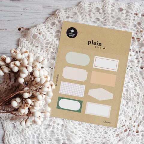 Plain.59 Label Stickers