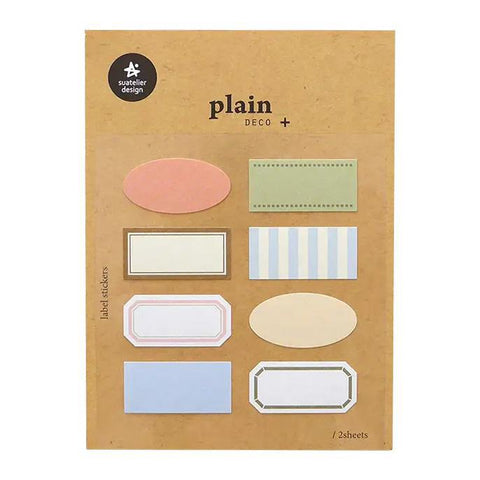 Plain.75 Label Stickers