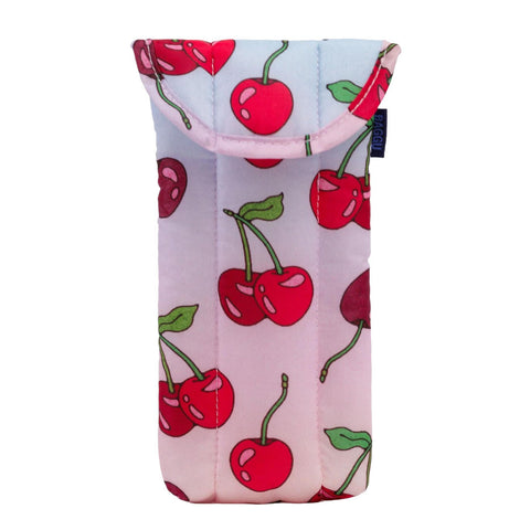 Puffy Glasses Sleeve: Cherries