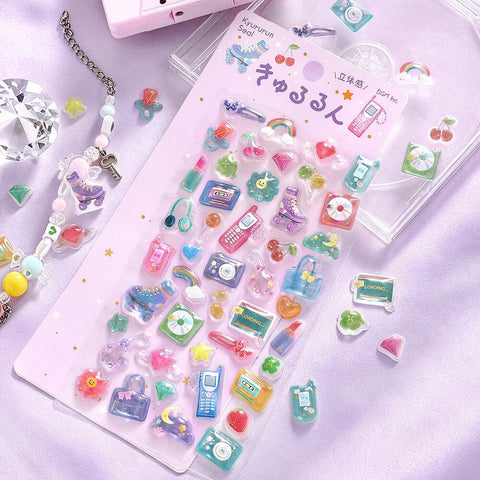 Kyururun New Retro Stickers