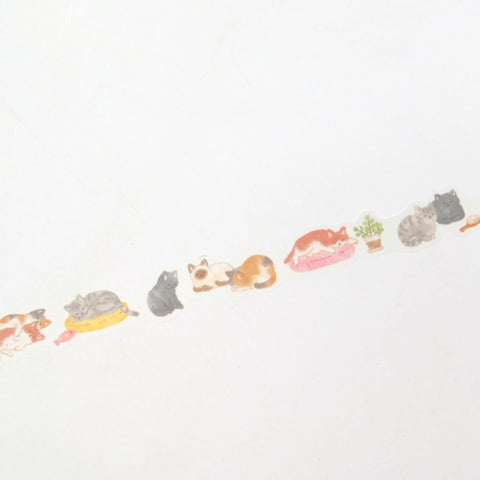 Naptime Family Die-Cut Washi Tape, Nekoyama