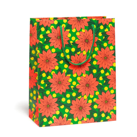 Big Poinsettia Gift Bag