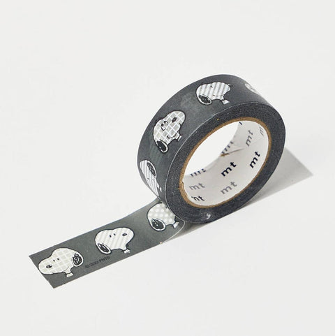 Black + White Snoopy Washi Tape
