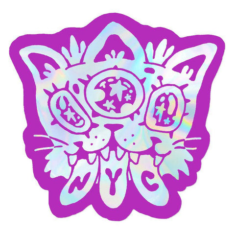 Trippy Kitty Sticker