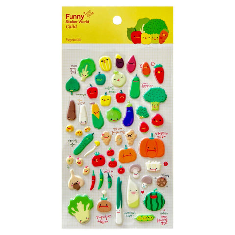 Vegetable Garden Puffy Stickers
