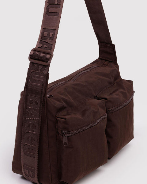 Medium Cargo Crossbody Bag: Coffee